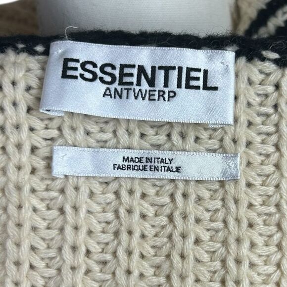 Essentiel Antwerp EAC Weyond Stripes Chunky Knit Rib Pullover Sweater Small US 4 - Picture 5 of 9